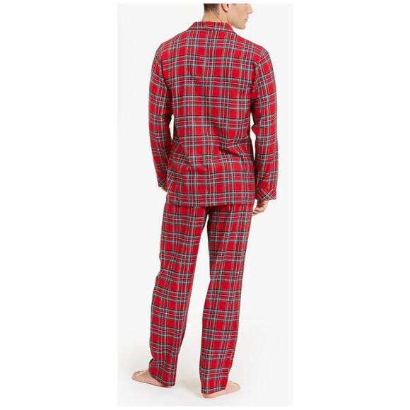 Brand New Macy's Women's Size Medium Brinkley Plaid Red 2 Piece Set Sleepwear - Picture 2 of 8